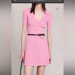 Maje
Roliane Knit Polo Mini Dress